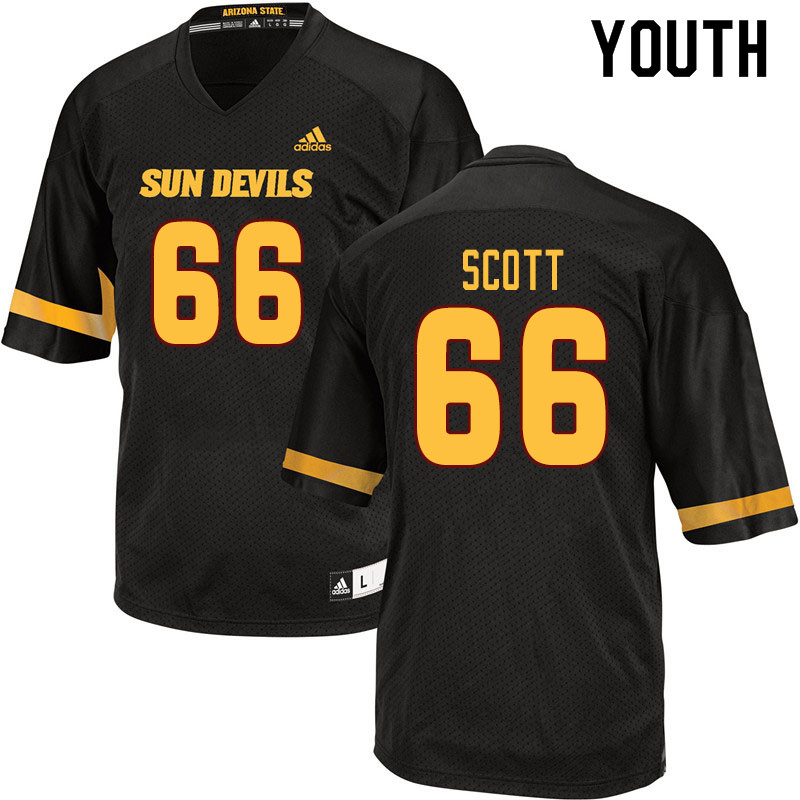 Youth #66 Ben Scott Arizona State Sun Devils College Football Jerseys Sale-Black - Click Image to Close